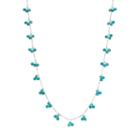 Chaps Bead Long Station Necklace, Women's, Med Blue