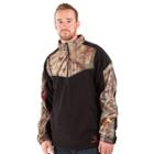 Huntworth 1/4-zip Camouflage Fleece Pullover - Men, Size: Medium, Black