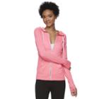 Juniors' So&reg; Solid Zip Up Hoodie, Girl's, Size: Small, Dark Pink