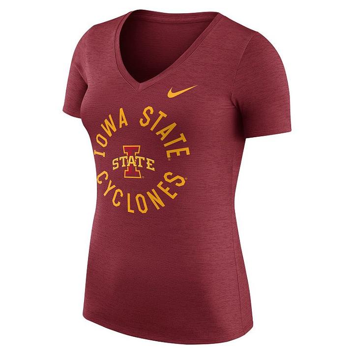 Women's Nike Iowa State Cyclones Dri-fit Touch Tee, Size: Xl, Red