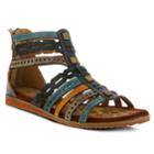L'artiste By Spring Step Anjula Women's Ghillie Sandals, Size: 39, Turquoise/blue (turq/aqua)