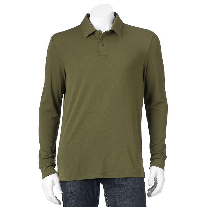Men's Heat Keep Classic-fit Performance Polo, Size: Large, Brt Green