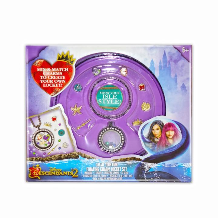 Disney's Descendants 2 Floating Charm Locket Set, Girl's, Multicolor