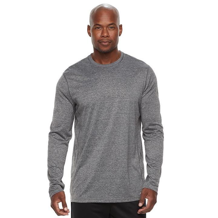 Big & Tall Tek Gear&reg; Athletic-fit Dry Tek Crewneck Performance Tee, Men's, Size: 3xl Tall, Dark Grey