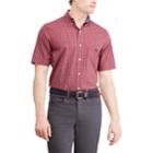 Big & Tall Chaps Classic-fit Plaid Poplin Button-down Shirt, Men's, Size: Xxl Tall, Red