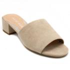 Rampage Malista Women's Block Heel Sandals, Girl's, Size: 8.5, Beig/green (beig/khaki)