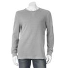 Men's Sonoma Goods For Life&trade; Heathered Thermal Tee, Size: Small, Med Blue