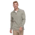Men's Haggar&reg; Classic-fit Sweater Fleece Quarter-zip Pullover, Size: Xxl, Dark Beige