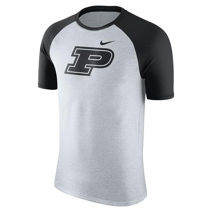 Men's Nike Purdue Boilermakers Raglan Tee, Size: Xl, Natural
