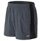 Men's New Balance Accelerate Shorts, Size: Medium, Light Grey