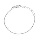 Junior Jewels Kids' Sterling Silver Box Chain Bracelet, Girl's, Size: 4.5, Grey