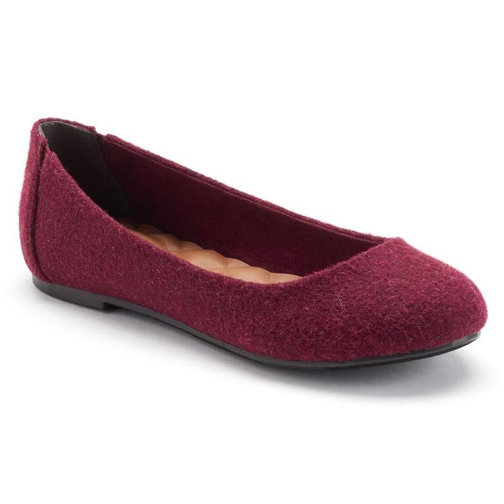 Mudd&reg; Women's Ballet Flats, Girl's, Size: Medium (5), Red Other