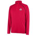 Men's Ohio State Buckeyes Next Level Quarter-zip Pullover, Size: Xl, Brt Red