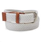 Boys 4-20 Izod Braided Stretch Belt, Boy's, Size: Medium, White