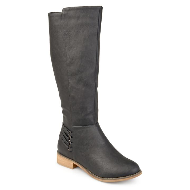Journee Collection Marcel Women's Riding Boots, Size: Medium (12), Grey
