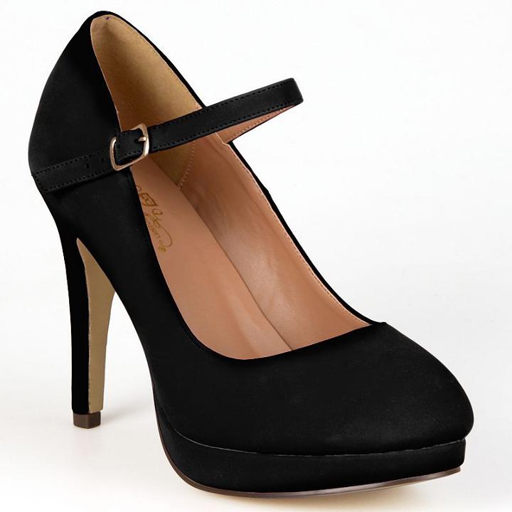 Journee Collection Shelby Women's Platform Mary Jane Heels, Girl's, Size: 7.5, Black