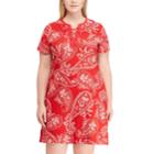 Plus Size Chaps Lace-up Dress, Women's, Size: 2xl, Red