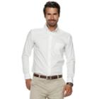 Boys 8-20 Chaps Pinpoint Oxford Button-down Shirt, Size: Xl, White