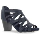 Easy Street Amaze Women's High Heel Sandals, Size: Medium (11), Blue (navy)