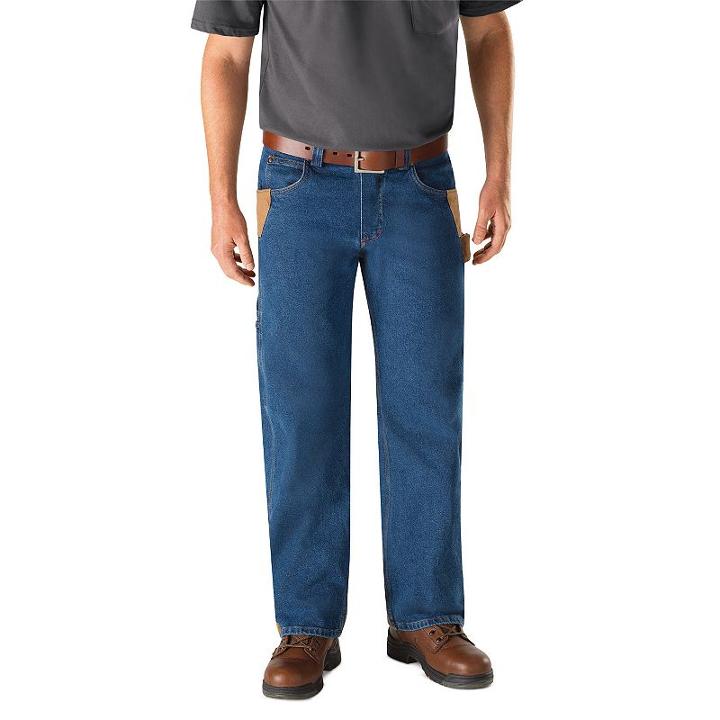 Men's Red Kap Workwear Relaxed-fit Carpenter Jeans, Size: 38x34, Blue