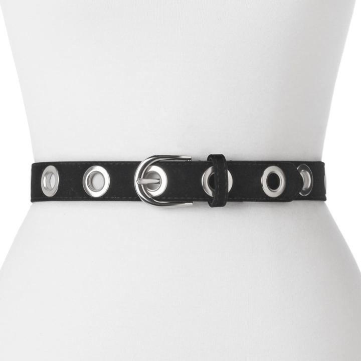 Women's Apt. 9&reg; Velvet Grommet Belt, Size: Medium, Black