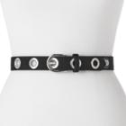 Women's Apt. 9&reg; Velvet Grommet Belt, Size: Medium, Black