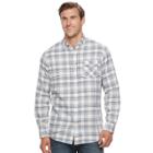 Men's Sonoma Goods For Life&trade; Modern-fit Flexwear Stretch Flannel Button-down Shirt, Size: Xl Tall, Med Purple