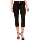 Women's Angels Curvy Fit Skinny Crop Jeans, Size: 10, Grey (charcoal)