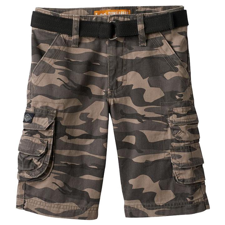 Boys 4-7x Lee Dungaree Shorts With Belt, Boy's, Size: Medium (7), Ovrfl Oth