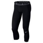 Men's Nike Three-quarter Base Layer Tights, Size: Xl, Grey (charcoal)