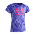 Girls 4-6x Under Armour Trifold Logo Tee, Size: 6, Purple