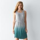 Women's Sonoma Goods For Life&trade; Dip-dyed Tank Dress, Size: Xl, Silver