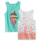 Toddler Girl Freestyle Revolution 2-pk. Sequin Ice Cream Cone Tank Top & Sequin Hearts Tank Top, Size: 2t, Multi