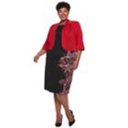 Plus Size Maya Brooke Paisley Print Jacket Dress, Women's, Size: 14 W, Dark Red