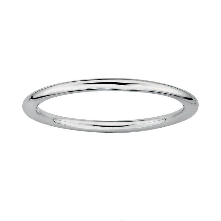 Stacks And Stones Sterling Silver Stack Ring, Women's, Size: 7, Grey