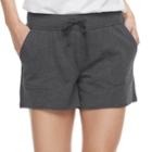 Women's Sonoma Goods For Life&trade; French Terry Beach Shorts, Size: Large, Grey (charcoal)
