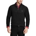 Men's Chaps Regular-fit Fleece Quarter-zip Pullover, Size: Small, Black