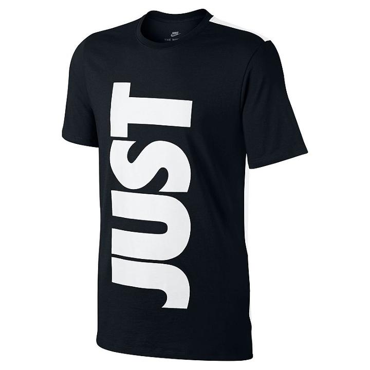 Men's Nike Colorblock Just Do It Tee, Size: Medium, Grey (charcoal)