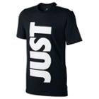 Men's Nike Colorblock Just Do It Tee, Size: Medium, Grey (charcoal)