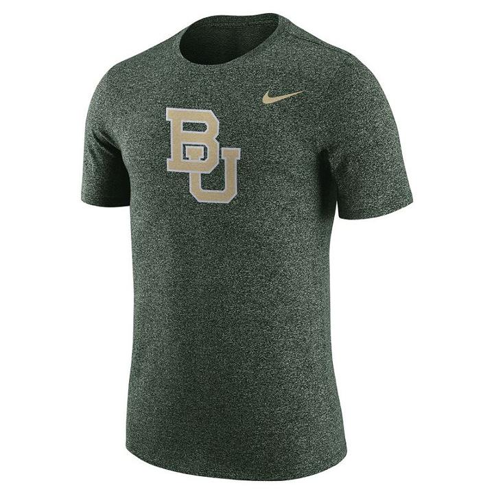 Men's Nike Baylor Bears Marled Tee, Size: Xxl, Green