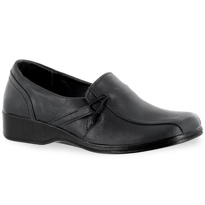 Easy Street Lara Women's Comfort Slip-on Shoes, Size: Medium (12), Black