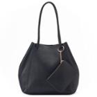 Lc Lauren Conrad Unlined Drawstring Tote With Pouch, Women's, Black