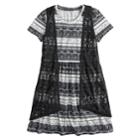 Girls 7-16 Mudd&reg; Crocheted Vest & Knit Dress Set, Size: Xxl/16, Oxford