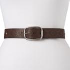 Women's & Plus Size Relic Perforated & Studded Reversible Belt, Size: Large, White