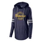 Women's Michigan Wolverines Low Key Pullover Hoodie, Size: Xl, Blue (navy)