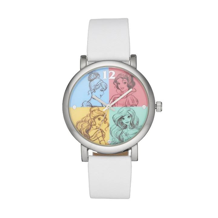 Disney Princess Kids' Colorblock Watch, Women's, Size: Medium, White