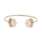 Lc Lauren Conrad Lotus Flower Cuff Bracelet, Women's, Gold