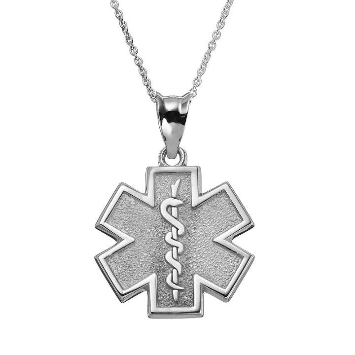 Insignia Collection Sterling Silver Star Of Life Pendant Necklace, Women's, Size: 18, Multicolor