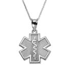 Insignia Collection Sterling Silver Star Of Life Pendant Necklace, Women's, Size: 18, Multicolor