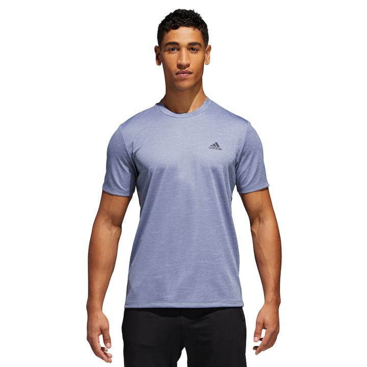 Men's Adidas Esssential Tee, Size: Medium, Med Blue